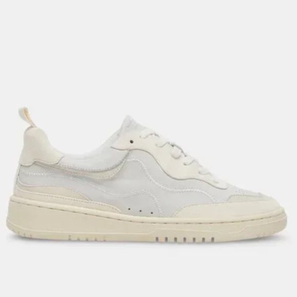 FINAL SALE 🎈 NEW DOLCE VITA Adella Leather Women’s Sneakers Off White NEW - Picture 5 of 13